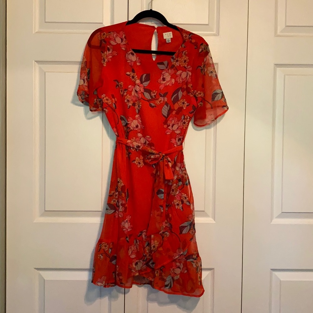 Orange floral dress. Size small. Brand A New Day